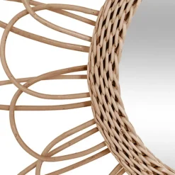 Atmosphera Wandspiegel Caya - Boho/ibiza stijl - rotan - 56 cm Hot