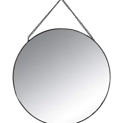 Atmosphera Wandspiegel set - 3 st - rond - zwart - metaal Online