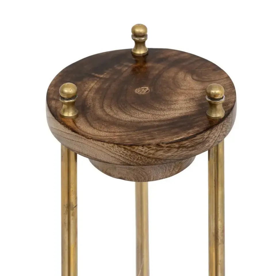 Atmosphera Zandloper - decoratie/tijd - 15 minuten - mango hout Discount