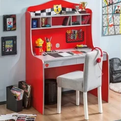 Merkloos Autobed - Jongenskamer - Kinderkamer - 208x109x81 cm - Rood Outlet