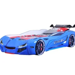 Merkloos Autobed - Racebed - Kinderbed - Street Racer - 236x119x68 cm - Blauw Best