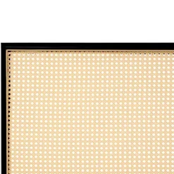 Beliani AVANTON - Tweepersoonsbed - Zwart - 140 x 200 cm - PE rotan Outlet
