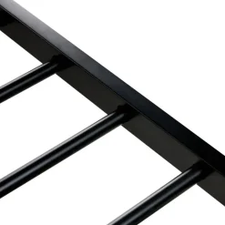 Beliani AVANTON - Tweepersoonsbed - Zwart - 140 x 200 cm - PE rotan Outlet