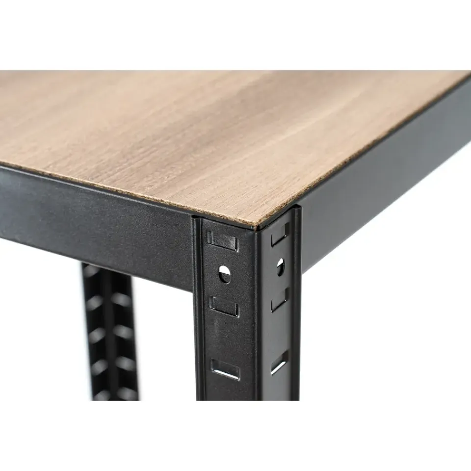 Erro Avasco Stellingkast - Zwart - Opbergrek vierkant metaal - 176x45x45cm