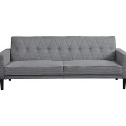 Dorel Home Avon - Slaapbank 3-zits in grijze ribstof Discount