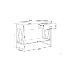 Beliani AYDEN - Consoletafel - Donkere houtkleur - MDF New