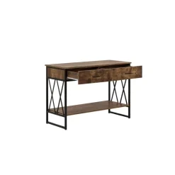 Beliani AYDEN - Consoletafel - Donkere houtkleur - MDF New