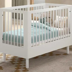 Vipack Babybed Forrest 60 x 120cm - verstelbaar - wit beukenhout
