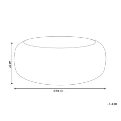 Beliani BACKAN - Poef - Natuurlijk - 50 cm - Waterhyacint Online