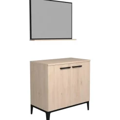 Parisot Badkamerkast Dotan met 2 deuren & spiegel - eik Best