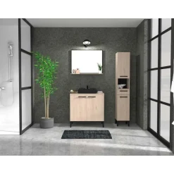 Parisot Badkamerkast Dotan met 2 deuren & spiegel - eik Best