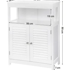 Songmics Badkamerkast Maggy 60cm - wit New