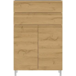 Germania Badkamerkast Torres 60cm met 2 deuren & 2 lades - eikdecor/wit Online