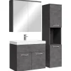Badplaats Badkamermeubel Set Montreal 60 cm - Donker Grijs - Badmeubel met Online