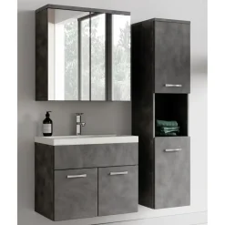 Badplaats Badkamermeubel Set Montreal 60 cm - Donker Grijs - Badmeubel met Online