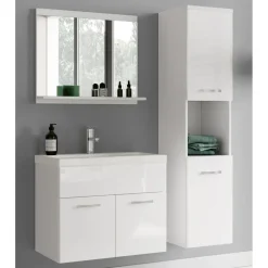 Badplaats Badkamermeubel Set Montreal 60 x 35 cm - Wit Hoogglans - Badmeubel met