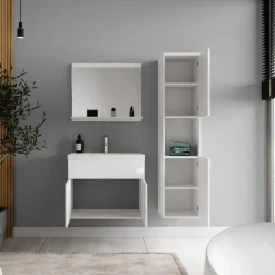 Badplaats Badkamermeubel Set Montreal 60 x 35 cm - Wit Hoogglans - Badmeubel met