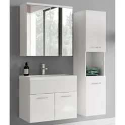 Badplaats Badkamermeubel Set Montreal 60 cm - Wit Hoogglans - Badmeubel met Hot