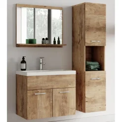 Badplaats Badkamermeubel Set Montreal 60 x 35 cm - Kastanje Eiken - Badmeubel