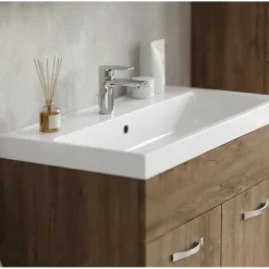 Badplaats Badkamermeubel Set Paso 80 x 40 cm - Bruin Eiken - Badmeubel met Best