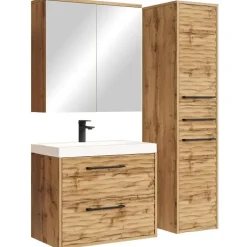 Badplaats Badkamermeubel Set Etna 60 cm – Eiken – Hangend Badmeubel met Online