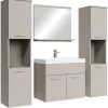 Badplaats Badkamermeubel Set Montreal XL 60 x 35 cm - Beige - Badmeubel met Discount