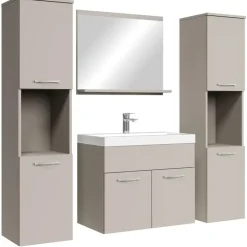 Badplaats Badkamermeubel Set Montreal XL 60 x 35 cm - Beige - Badmeubel met Discount