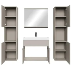 Badplaats Badkamermeubel Set Montreal XL 60 x 35 cm - Beige - Badmeubel met Discount