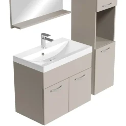 Badplaats Badkamermeubel Set Montreal XL 60 x 35 cm - Beige - Badmeubel met Discount