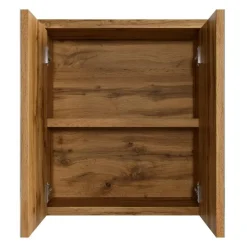 Badplaats Spiegelkast Toledo 60 x 20 x 60 cm - Eiken - Badkamerkast Badkamer Outlet