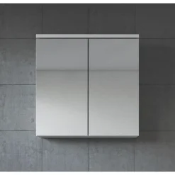 Badplaats Spiegelkast Toledo 60 x 20 x 60 cm - Wit - Badkamerkast Badkamer Best