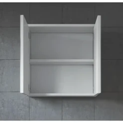 Badplaats Spiegelkast Toledo 60 x 20 x 60 cm - Wit - Badkamerkast Badkamer Best