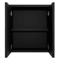 Badplaats Spiegelkast Toledo 60 x 20 x 60 cm - Zwart - Badkamerkast Badkamer Hot