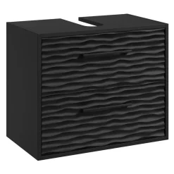 Badplaats Wastafel Onderkast Etna 60 x cm 35 cm x 50 cm - Mat Zwart - Online