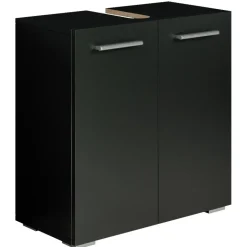 Badplaats Wastafel Onderkast Jupiter 60 x 30 x 60 cm - Zwart - Badkamerkast – Outlet