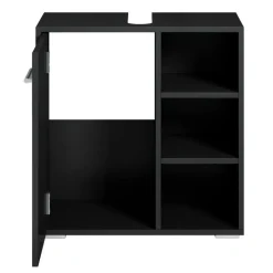 Badplaats Wastafel Onderkast Neptunus 60 x 28 x 60 cm - Zwart - Badkamerkast – New
