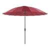 Beliani BAIA - Parasol - Rood - 270 cm - Polyester Sale
