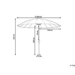 Beliani BAIA - Parasol - Rood - 270 cm - Polyester Sale