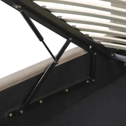 Beliani BAJONNA - Bed met opbergruimte - Beige - 160 x 200 cm - Fluweel Online