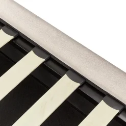 Beliani BAJONNA - Bed met opbergruimte - Lichtbeige - 180 x 200 cm - Polyester Online