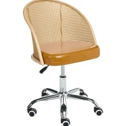 Leen Bakker BALTIMORE - Bureaustoel - Bruin - Kunstleer Online