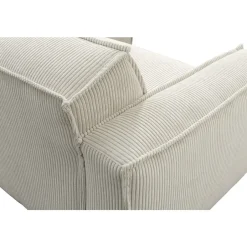 Leen Bakker Bank Brooklyn met chaise longue rechts - Soop - crème New