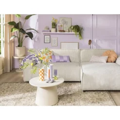 Leen Bakker Bank Brooklyn met chaise longue rechts - Soop - crème New