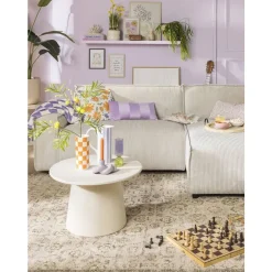 Leen Bakker Bank Brooklyn met chaise longue rechts - Soop - crème New