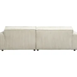 Leen Bakker Bank Brooklyn met chaise longue rechts - Soop - crème New