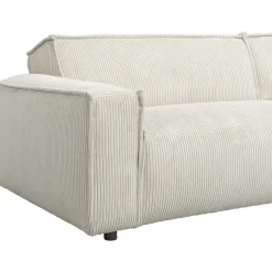 Leen Bakker Bank Brooklyn met chaise longue rechts - Soop - crème New