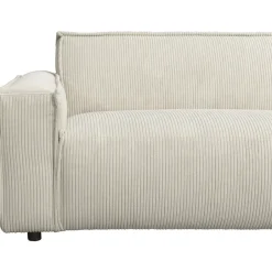 Leen Bakker Bank Brooklyn met chaise longue rechts - Soop - crème New