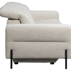 Leen Bakker Bank Dave 3-zits - elektrisch verstelbaar - lichtgrijs New