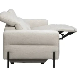 Leen Bakker Bank Dave 3-zits - elektrisch verstelbaar - lichtgrijs New