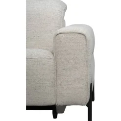 Leen Bakker Bank Dave 3-zits - elektrisch verstelbaar - lichtgrijs New